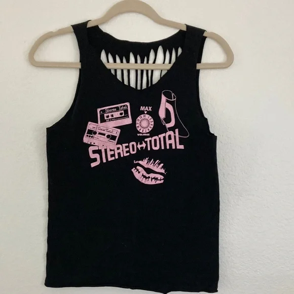 Distressed graphic band tee Stereo Total - Picture 1 of 5